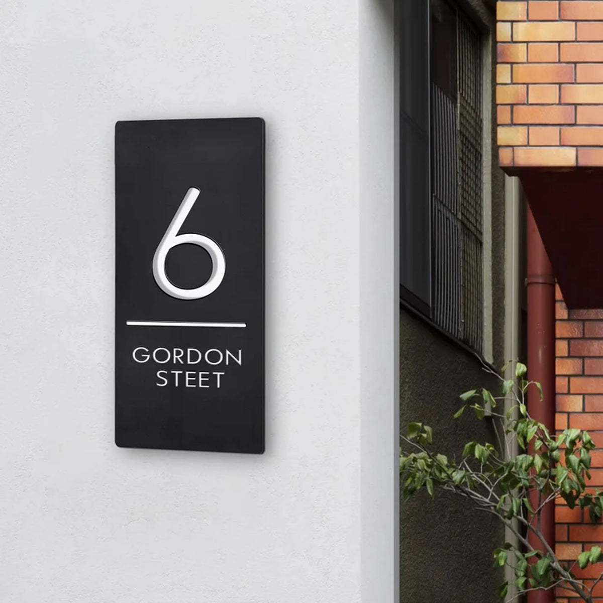 Modern Laser Cut House Sign | Contemporary Stylish Design | Street Name & Number