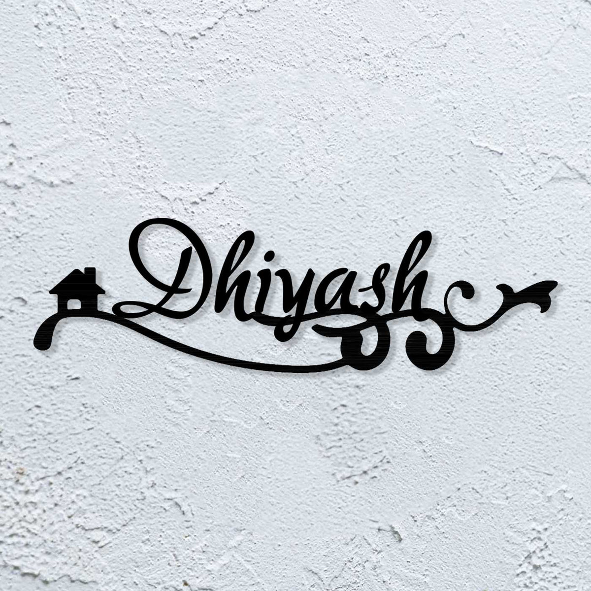 Personalized Family Name Sign, Custom Last Name Metal Wall Art for Indoor/Outdoor