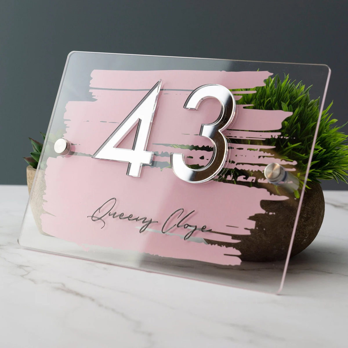 Designer UV printed acrylic plate D4
