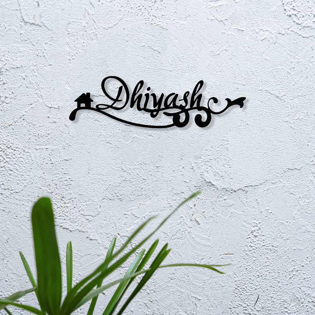 Personalized Family Name Sign, Custom Last Name Metal Wall Art for Indoor/Outdoor