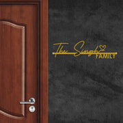 Personalized Family Name Sign, Custom Last Name Metal Wall Art for Indoor/Outdoor