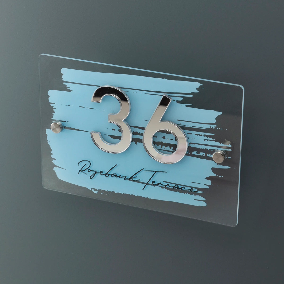 Designer UV printed acrylic plate D4