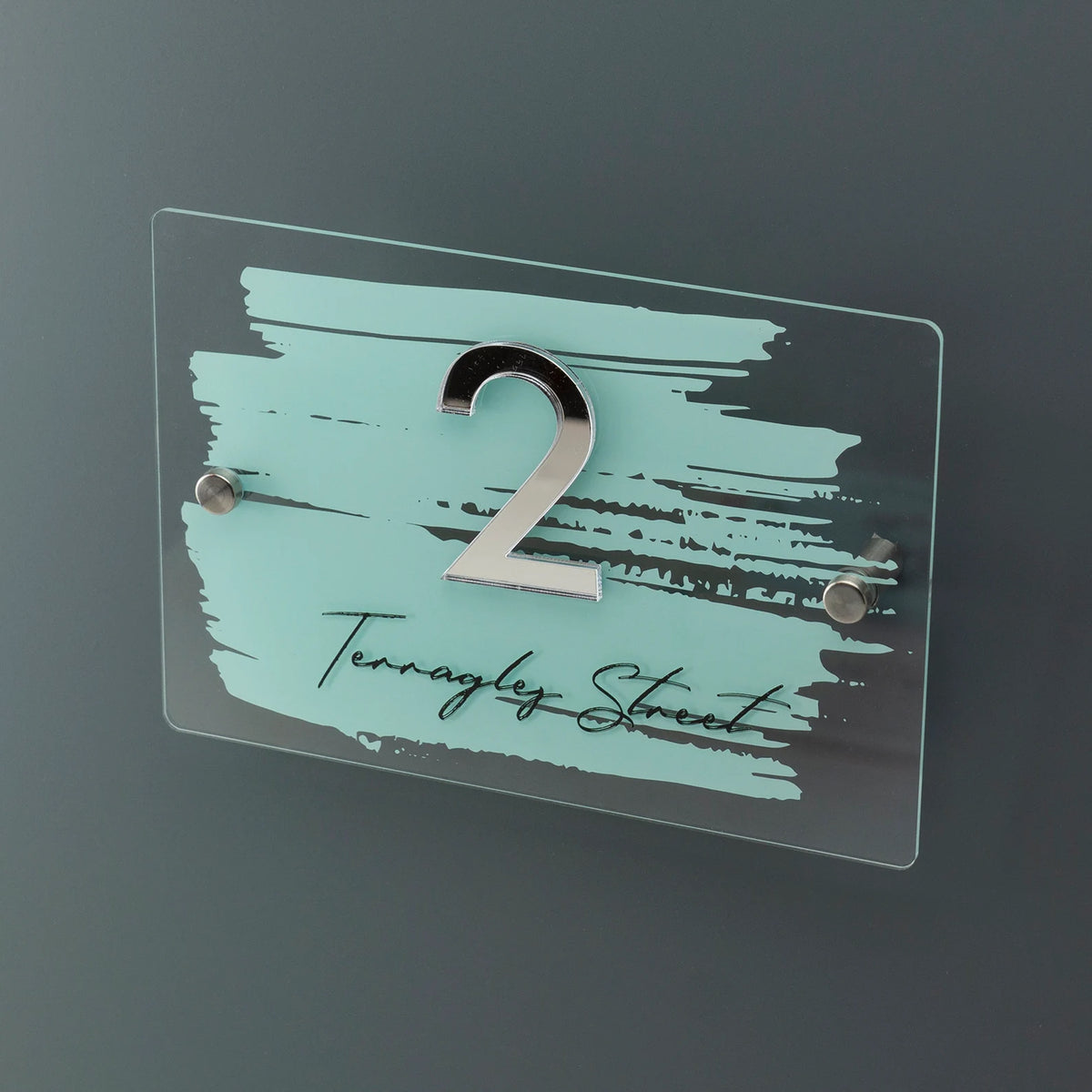 Designer UV printed acrylic plate D4