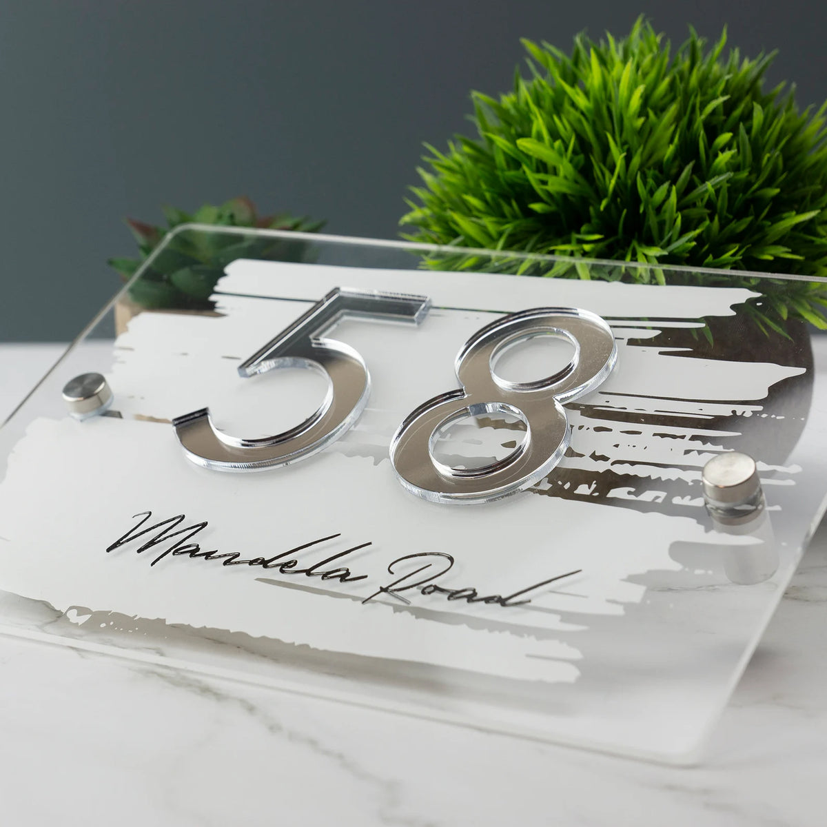Designer UV printed acrylic plate D4