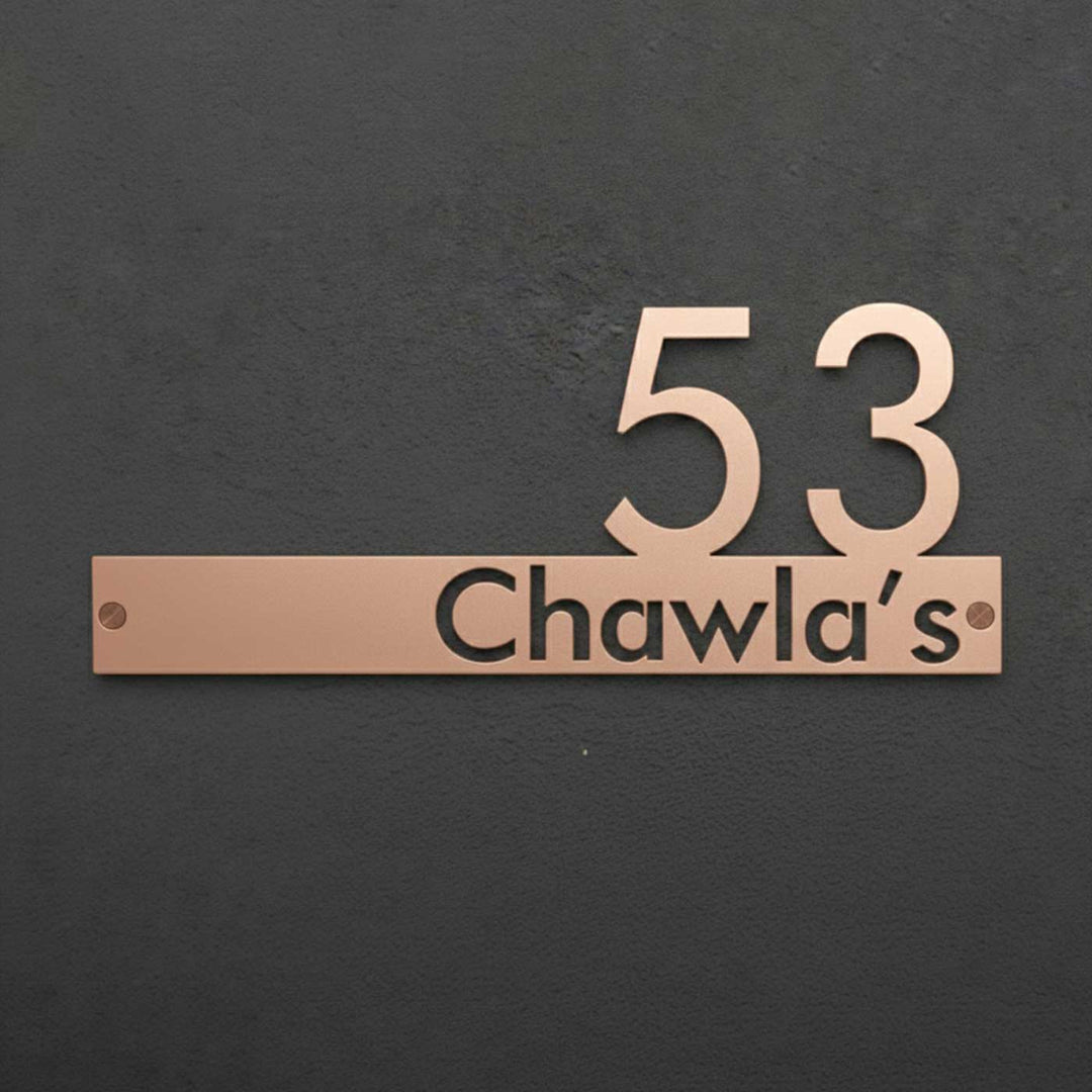 Personalized Family Name Sign, Custom Last Name Metal Wall Art for Indoor/Outdoor