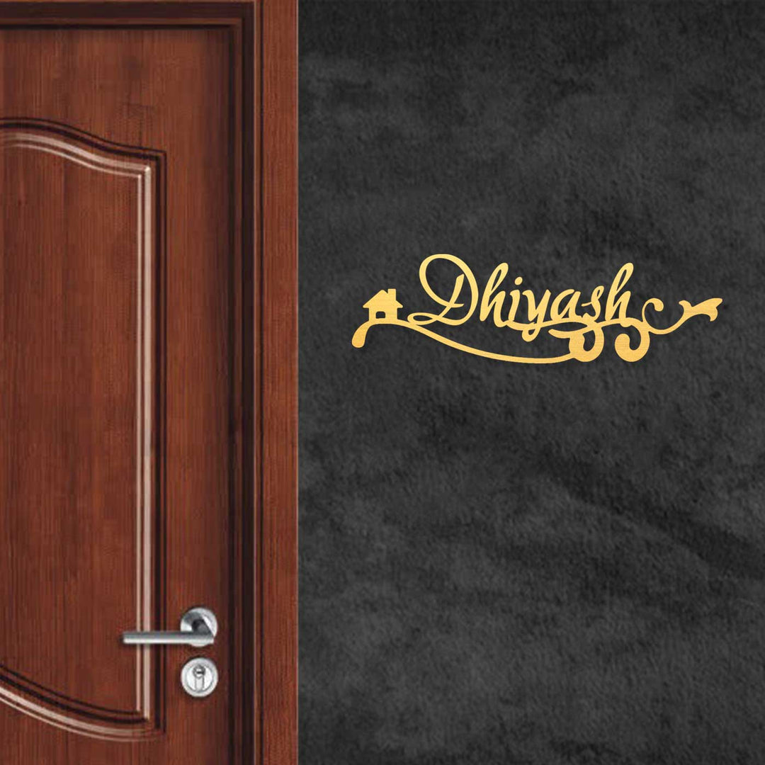 Personalized Family Name Sign, Custom Last Name Metal Wall Art for Indoor/Outdoor