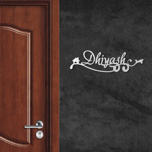 Personalized Family Name Sign, Custom Last Name Metal Wall Art for Indoor/Outdoor